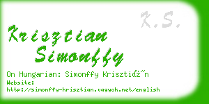 krisztian simonffy business card